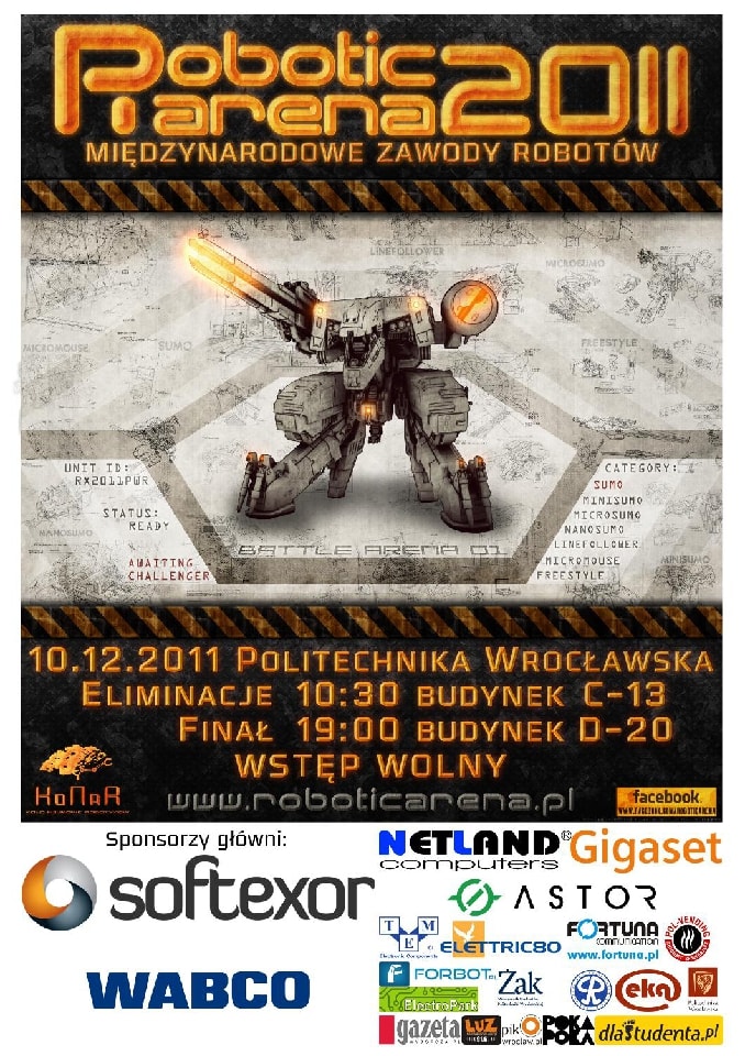 Robotic Arena 2011, czyli pojedynek robotów