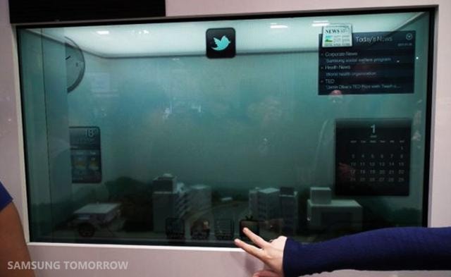 Samsung Tomorrow pokazuje przezroczysty panel LCD