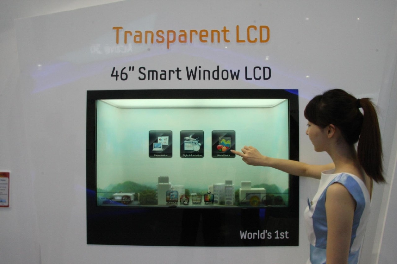 Przezroczyste 46-calowe ekrany LCD firmy Samsung już w produkcji
