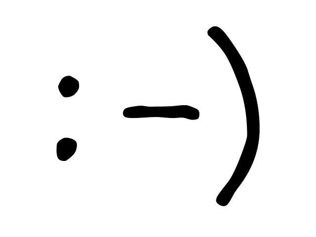 Dwukropek, myślnik i nawias. W tandemie stały się ponadczasowym symbolem