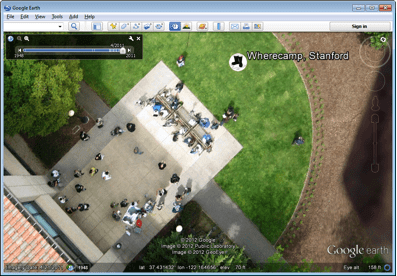 Balony i latawce robią zdjęcia do Google Earth