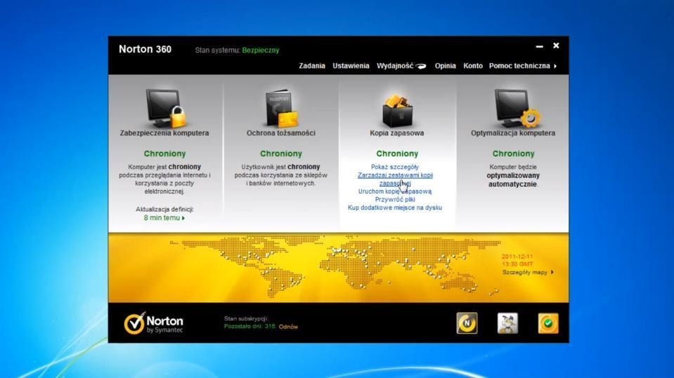 Norton 360 pozwoli na regularne tworzenie kopii zapasowych, co wyeliminuje ryzyko utraty danych.