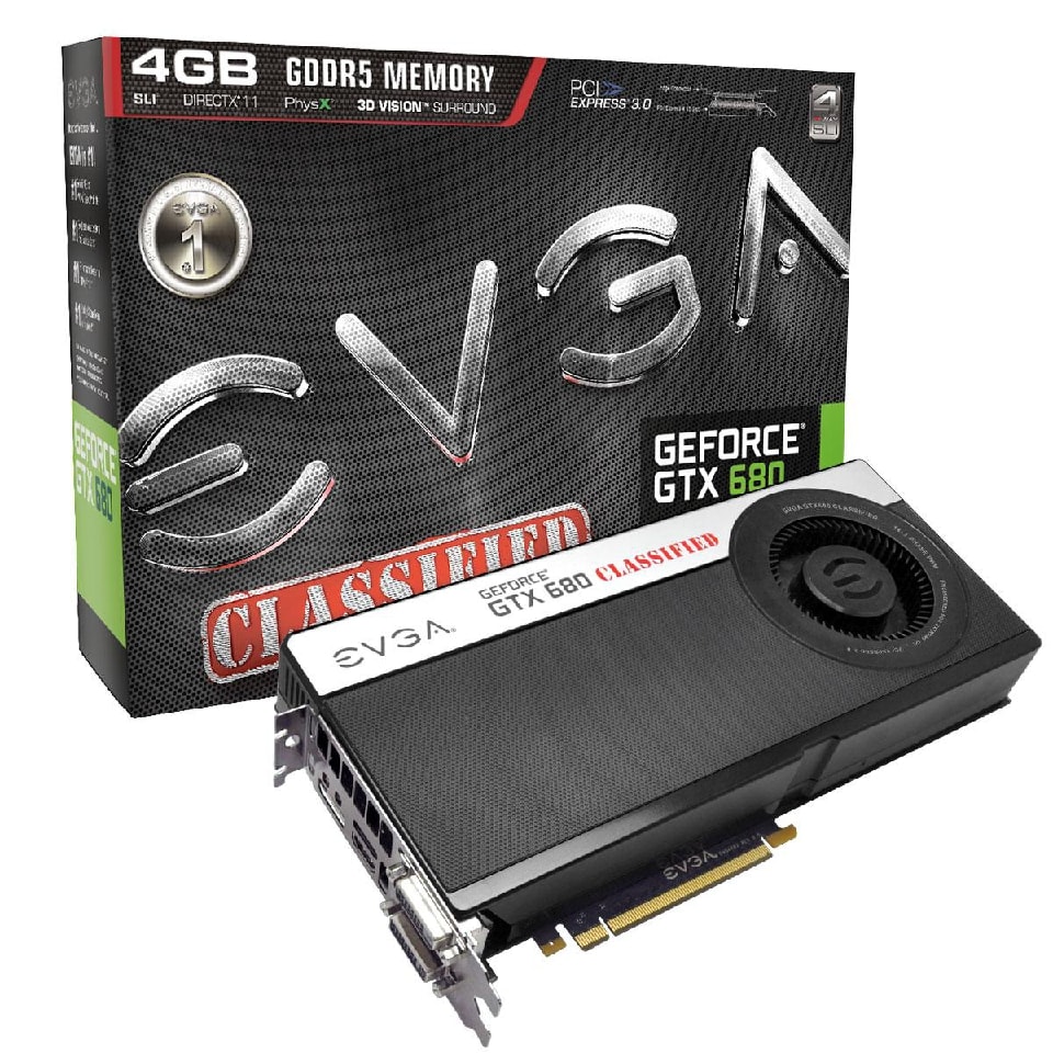 EVGA GTX680 CLASSIFIED z taktowaniem 2GHz