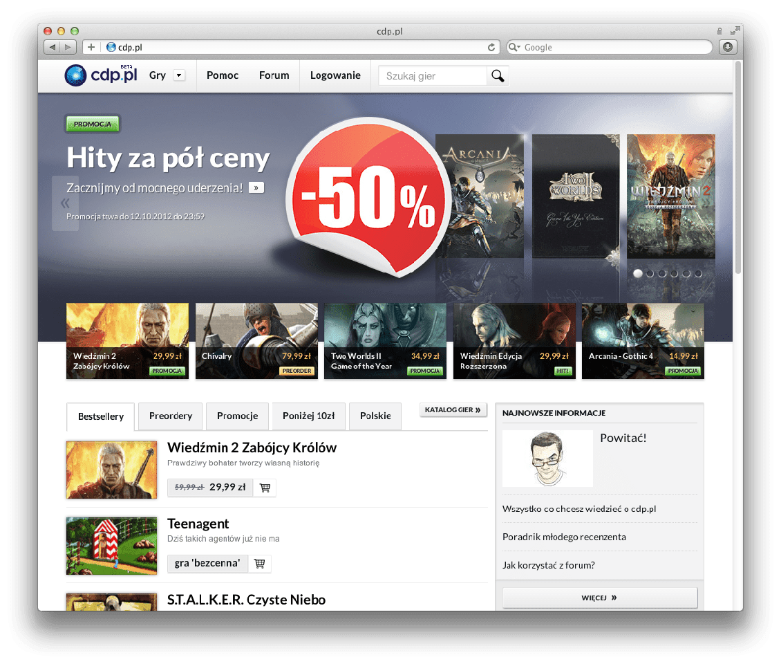 Rusza polski Steam, Wiedźmin 2 za 29 zł