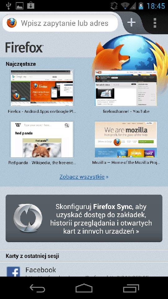 Znacznie lepszy mobilny Firefox