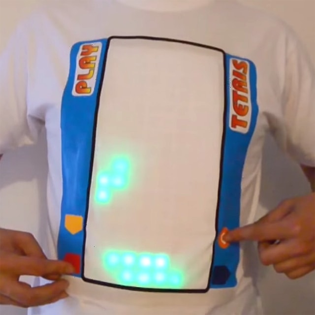 Koszulka z wbudowanym Tetrisem