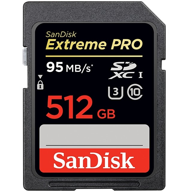 512 GB na karcie SDXC!
