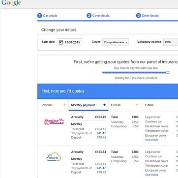 Nowy biznes Google: sprzedaż ubezpieczeń samochodowych
