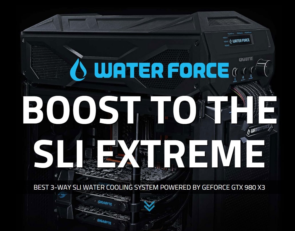 Gigabyte GTX 980 G1 Gaming WATERFORCE 3-Way SLI: zbuduj sobie potwora