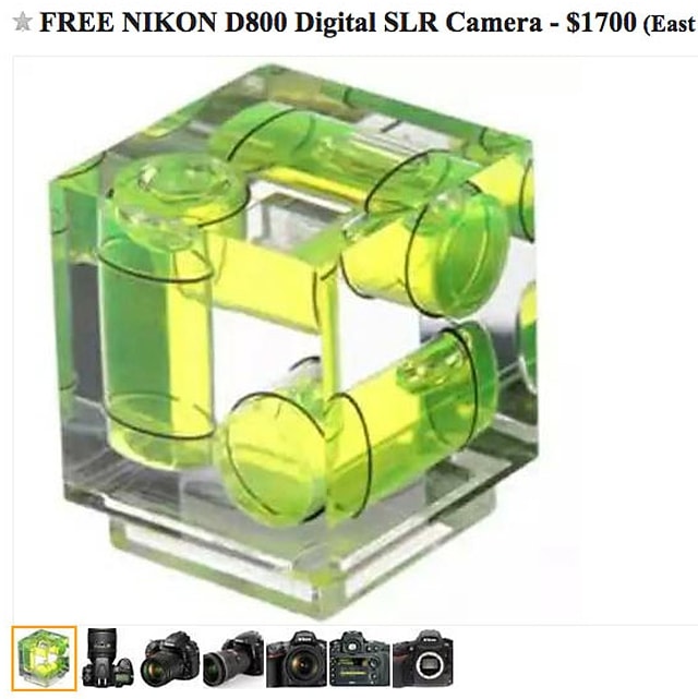 Oryginalny sposób sprzedaży używanego aparatu