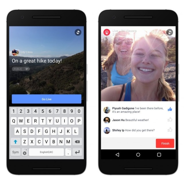 Facebook Live już na Androida