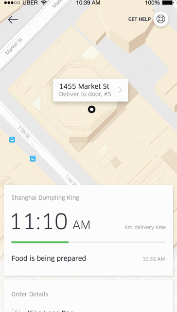 UberEATS prezentuje nowości w aplikacji
