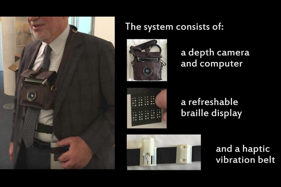 Asystent niewidomego – kamera Braille’a