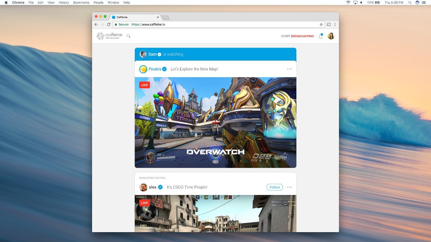 Sprawdziliśmy jak działa Caffeine – społecznościowa alternatywa dla Twitcha i YouTube’a