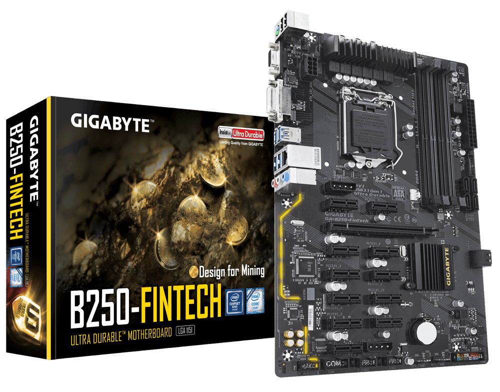 Gigabyte pokazał płytę główną dla kryptowalutowch górników