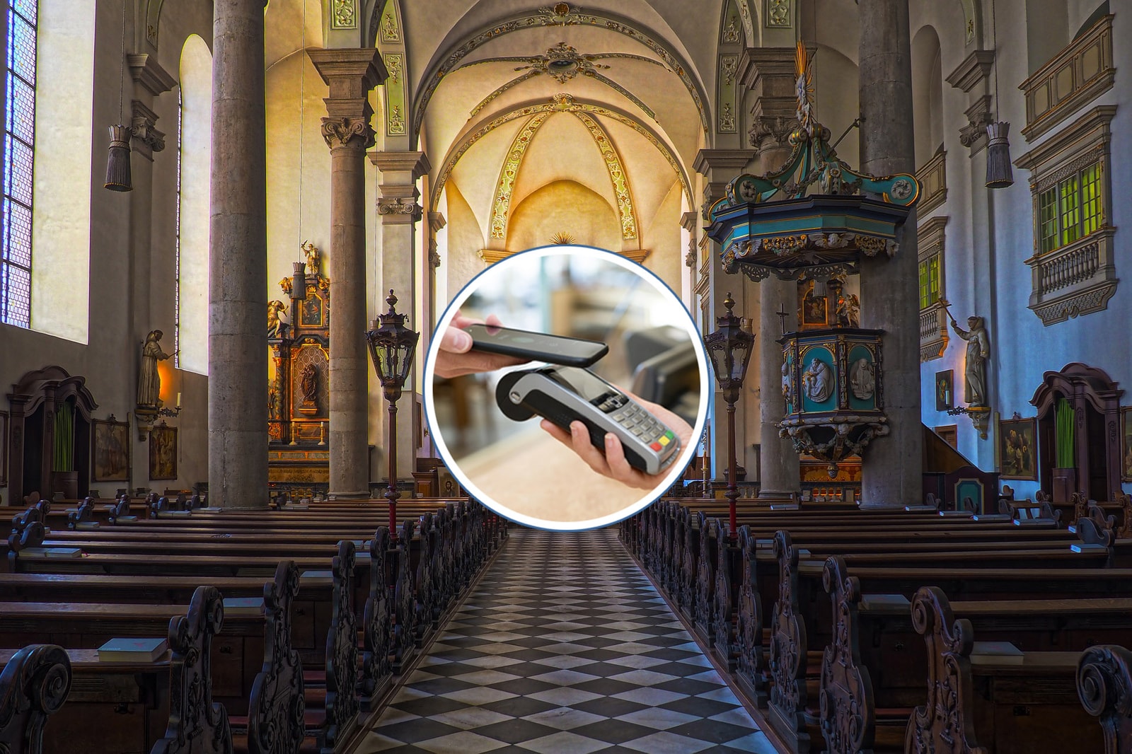 kościół płatności mobilne