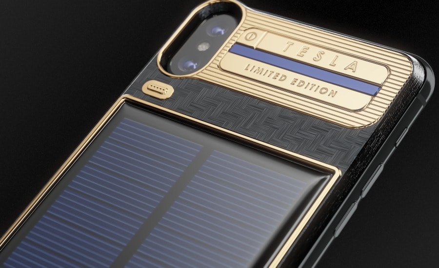 Caviar iPhone X Tesla