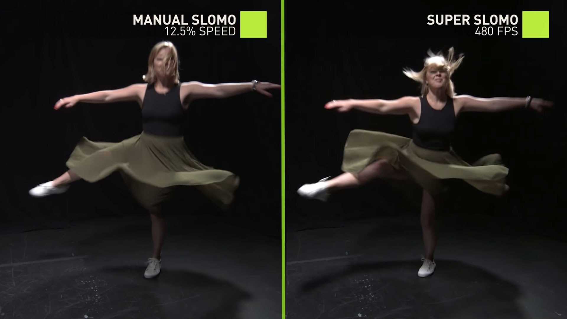 Sztuczna inteligencja NVIDII zrobi ze zwykłego filmu slow motion?