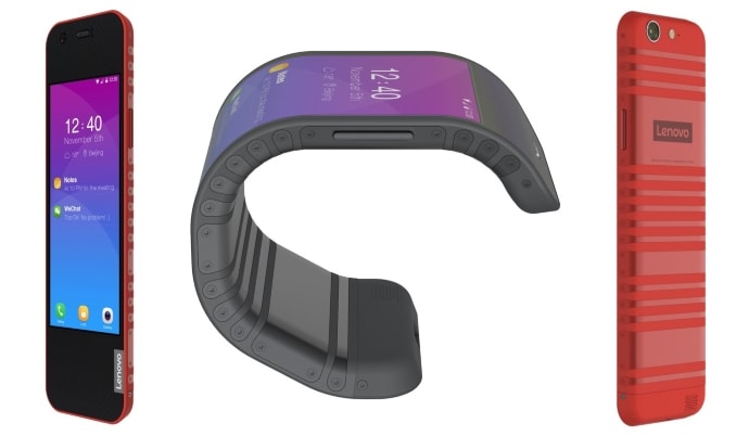 Bardzo giętki smartfon Lenovo