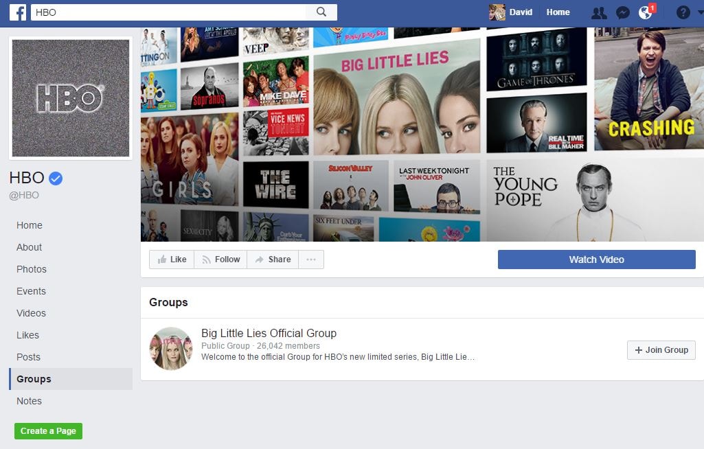 fanpage hbo na facebooku