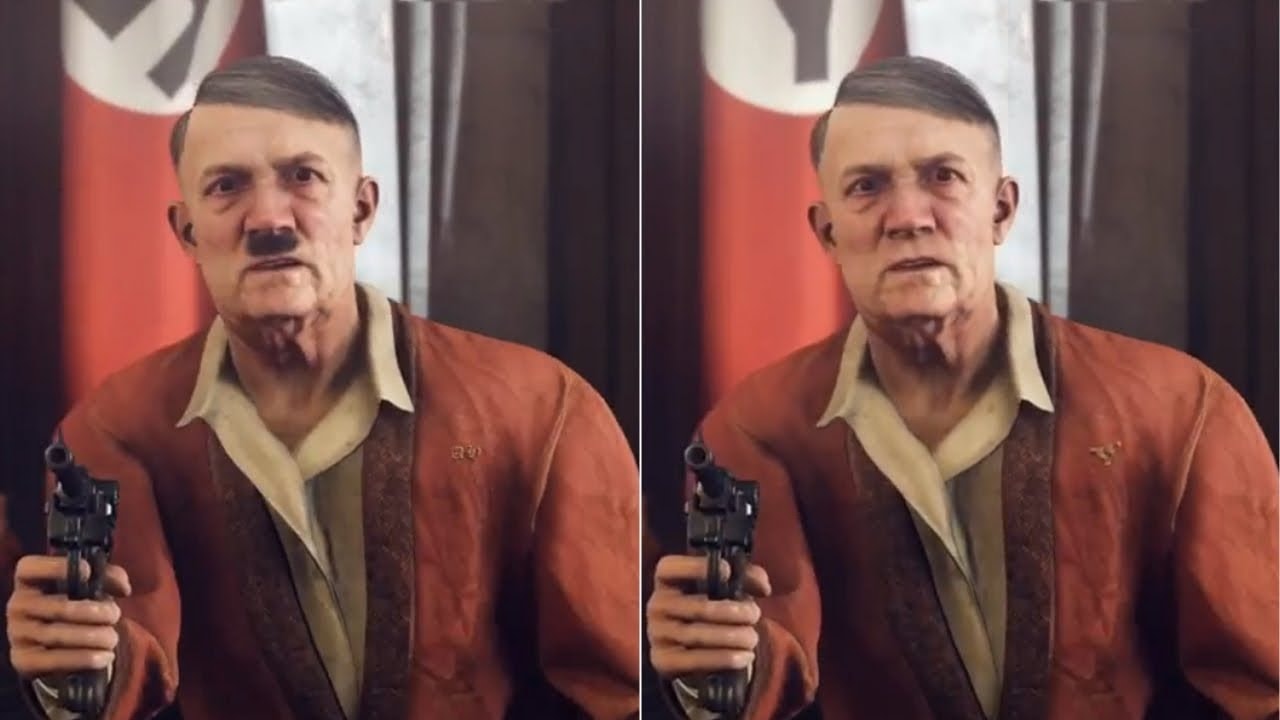 ocenzurowany hitler w wolfenstein