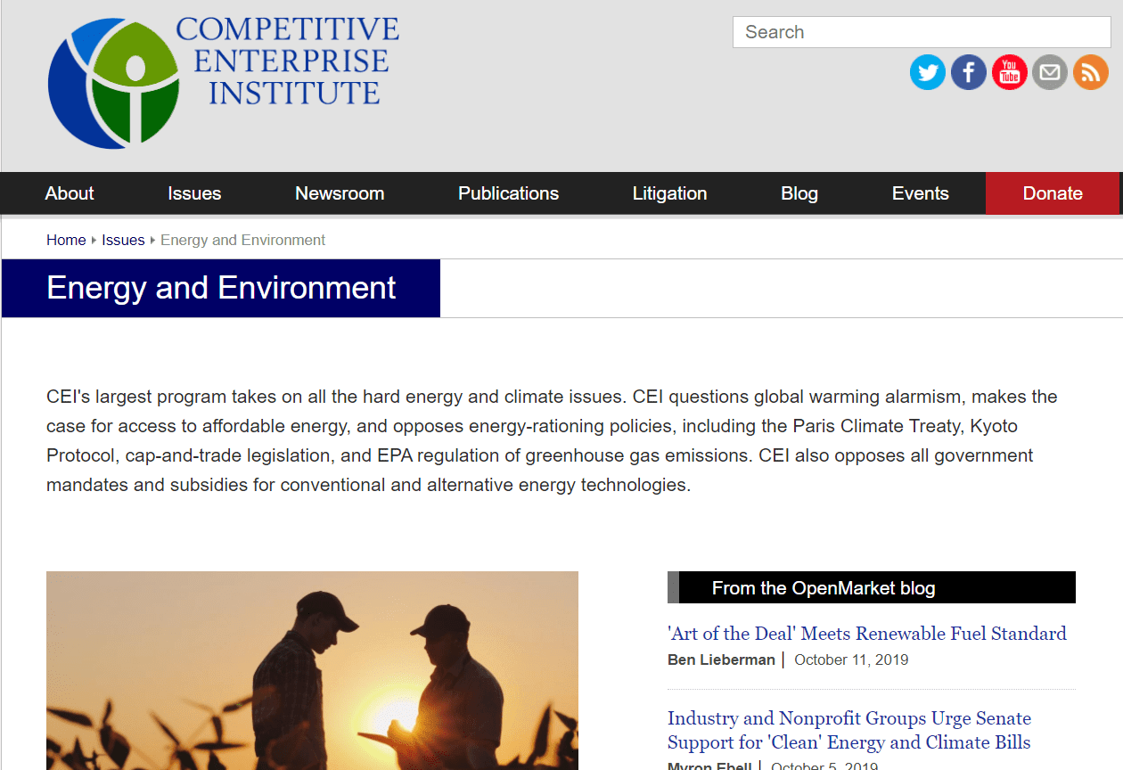 Google wspiera organizacje walczące z ociepleniem klimatu. A także te, które temu przeczą.