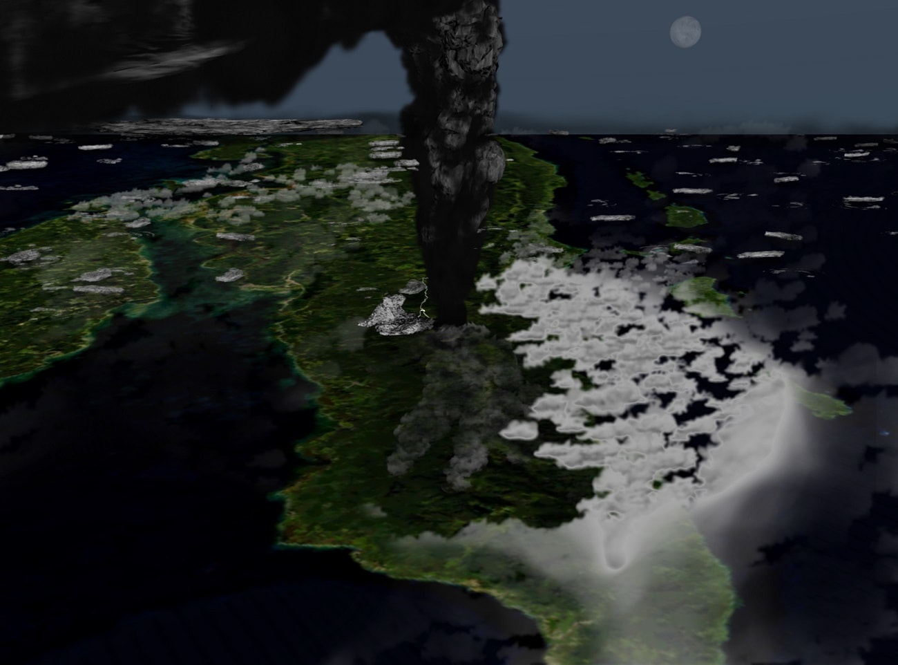 Superwulkan mógł zniszczyć warstwę ozonową i doprowadzić do oparzeń u naszych przodków