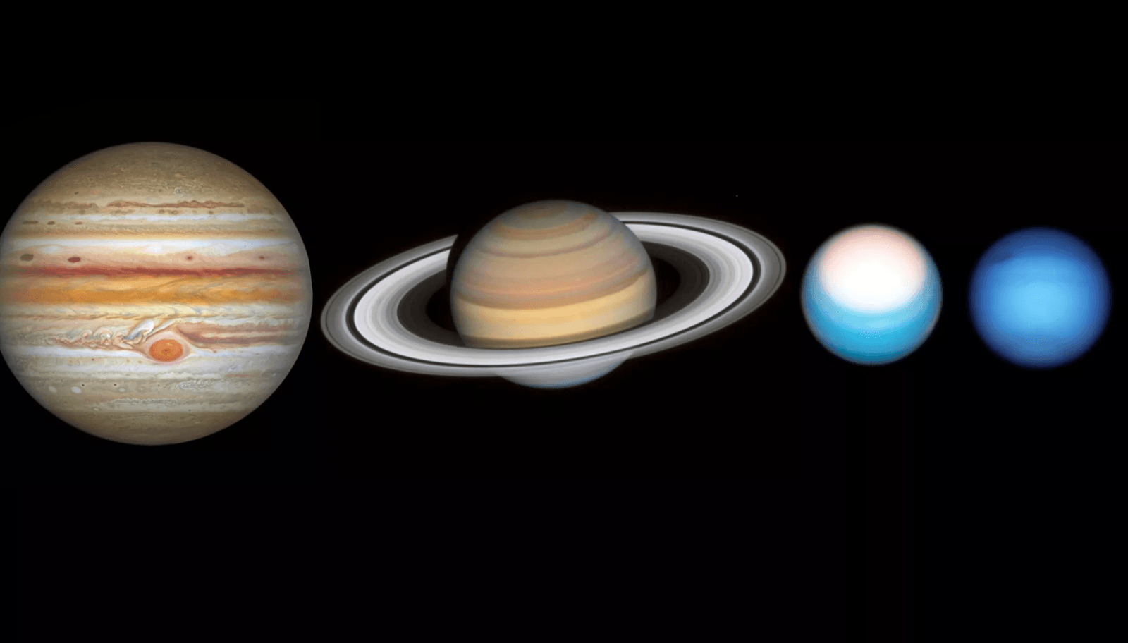 Gazowe olbrzymy widziane okiem Kosmicznego Teleskopu Hubble&#8217;a
