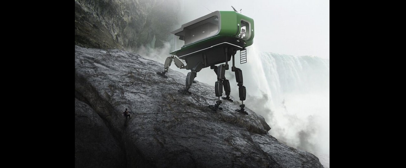 Mobilny dom, który przemieszcza się na sześciu nogach. Czy tak będą kiedyś wyglądać budynki mieszkalne?