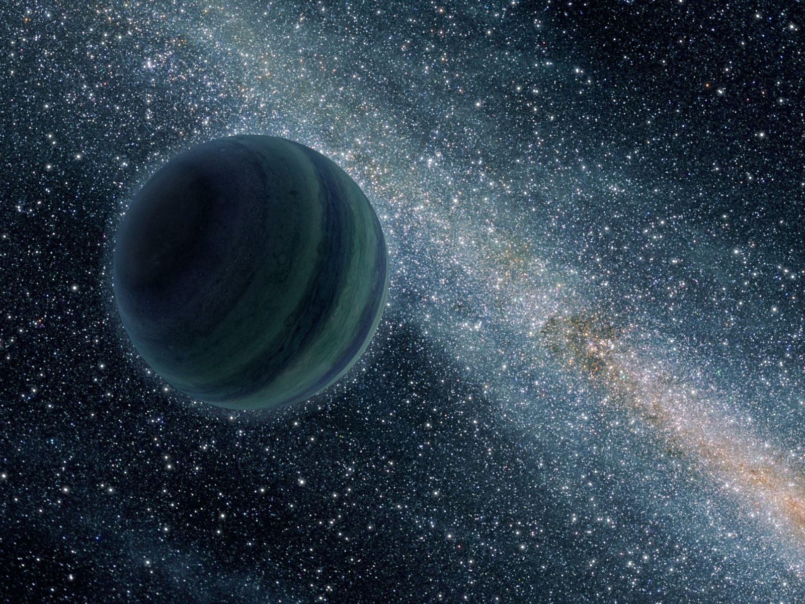 Samotna planeta zilustrowana przez NASA
