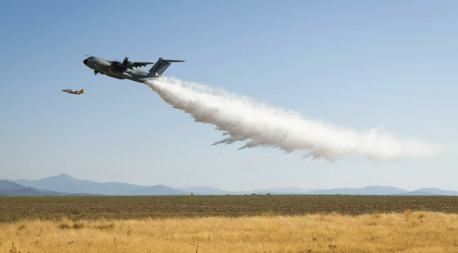 Zdjęcie A400M z testów wodnych /Fot. Airbus
