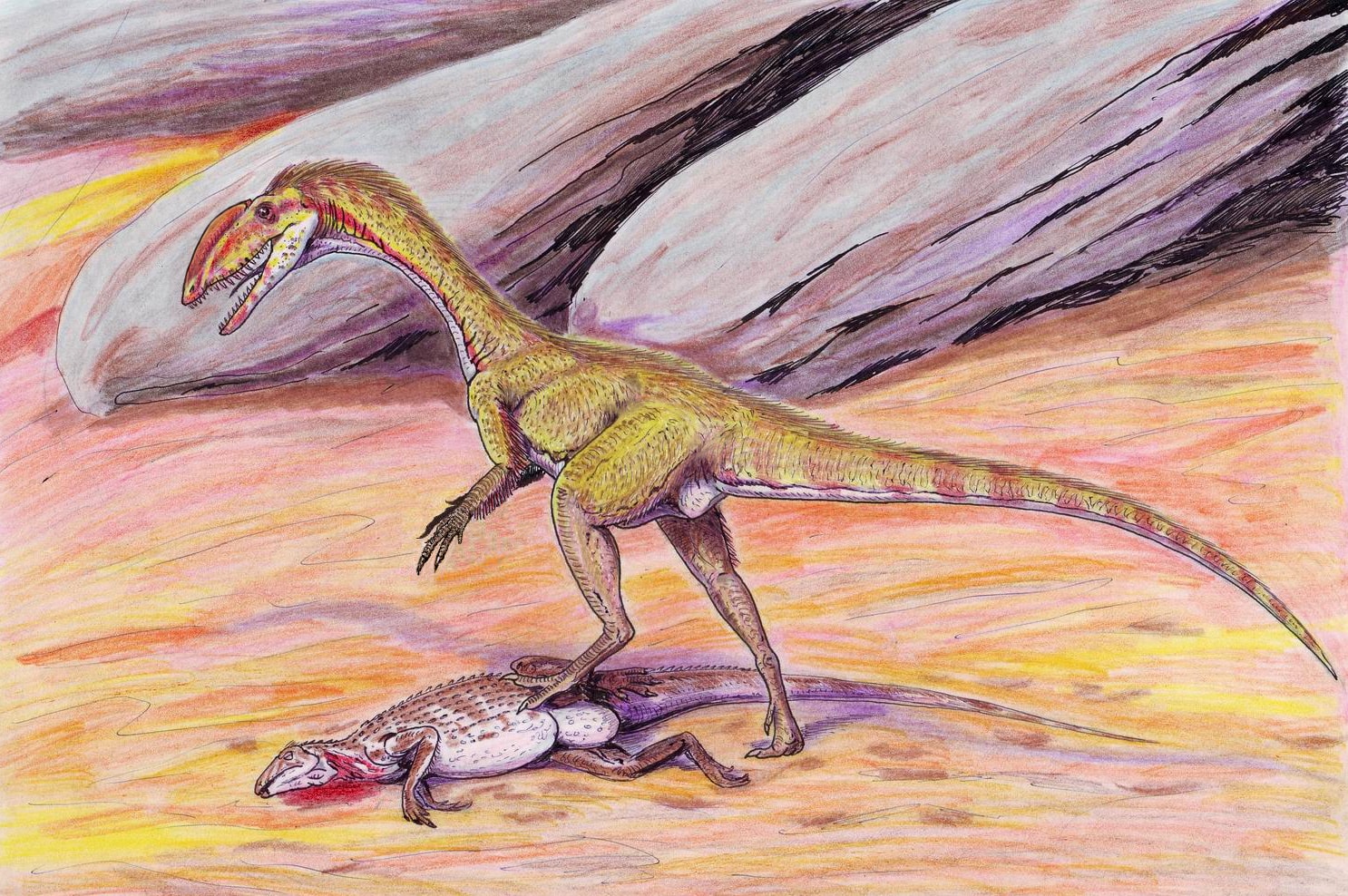 Ilustracja dinozaura / źródło: Dmitry Bogdanov, CCA-SA-3.0, GNU Free Documentation Licence
