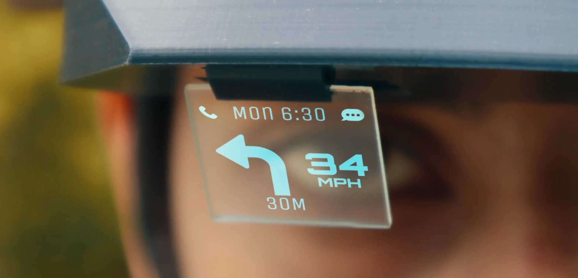 HUD w kaskach rowerowych