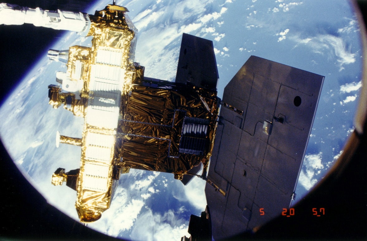Satelita ERBS na orbicie /Fot. NASA
