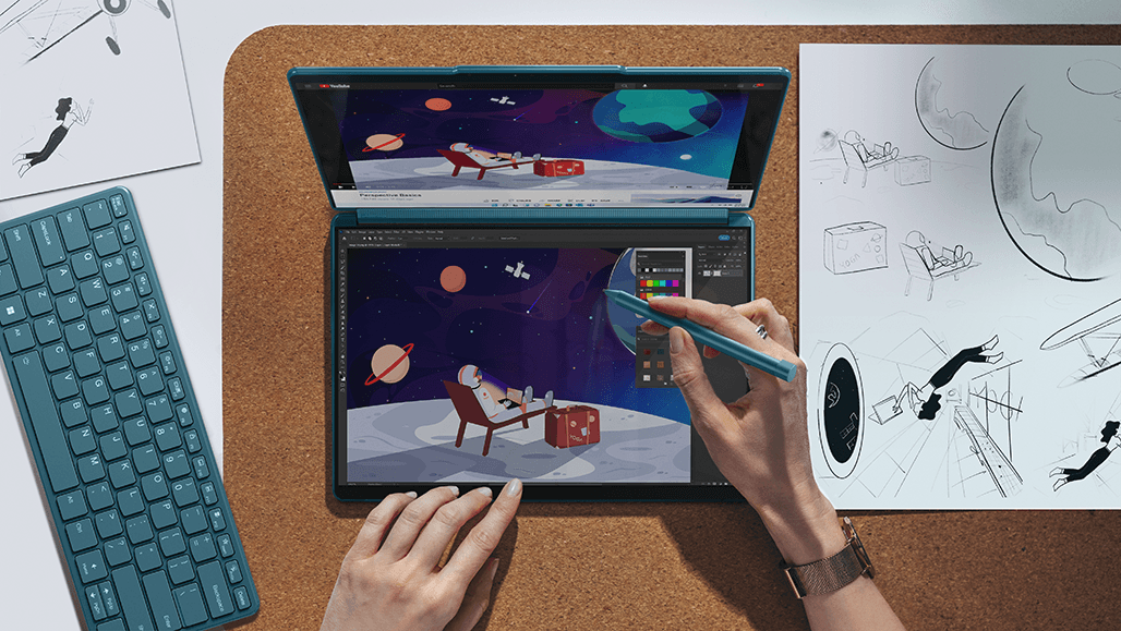 Lenovo Yoga Book 9i to laptop z dwoma identycznymi ekranami. Nie wiem co po mi to, ale chcę go mieć