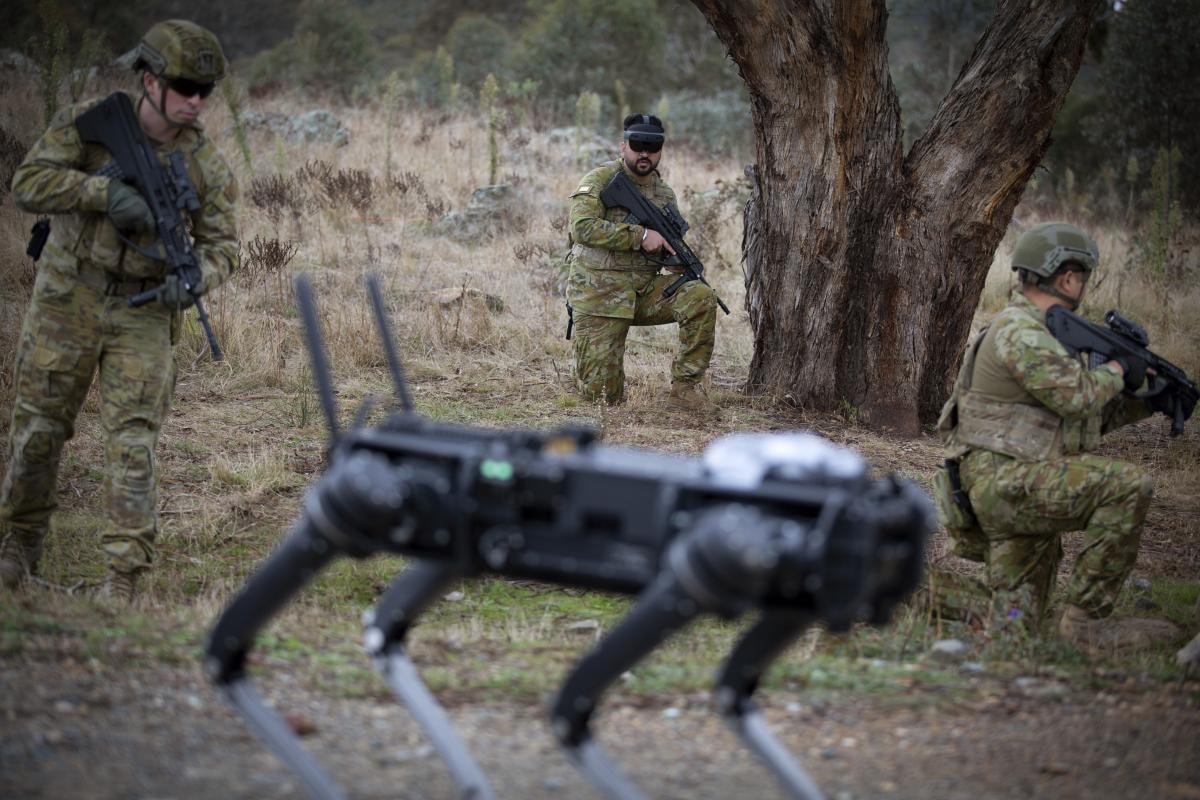 Robopsy sterowane myślami /Fot. Australian Army
