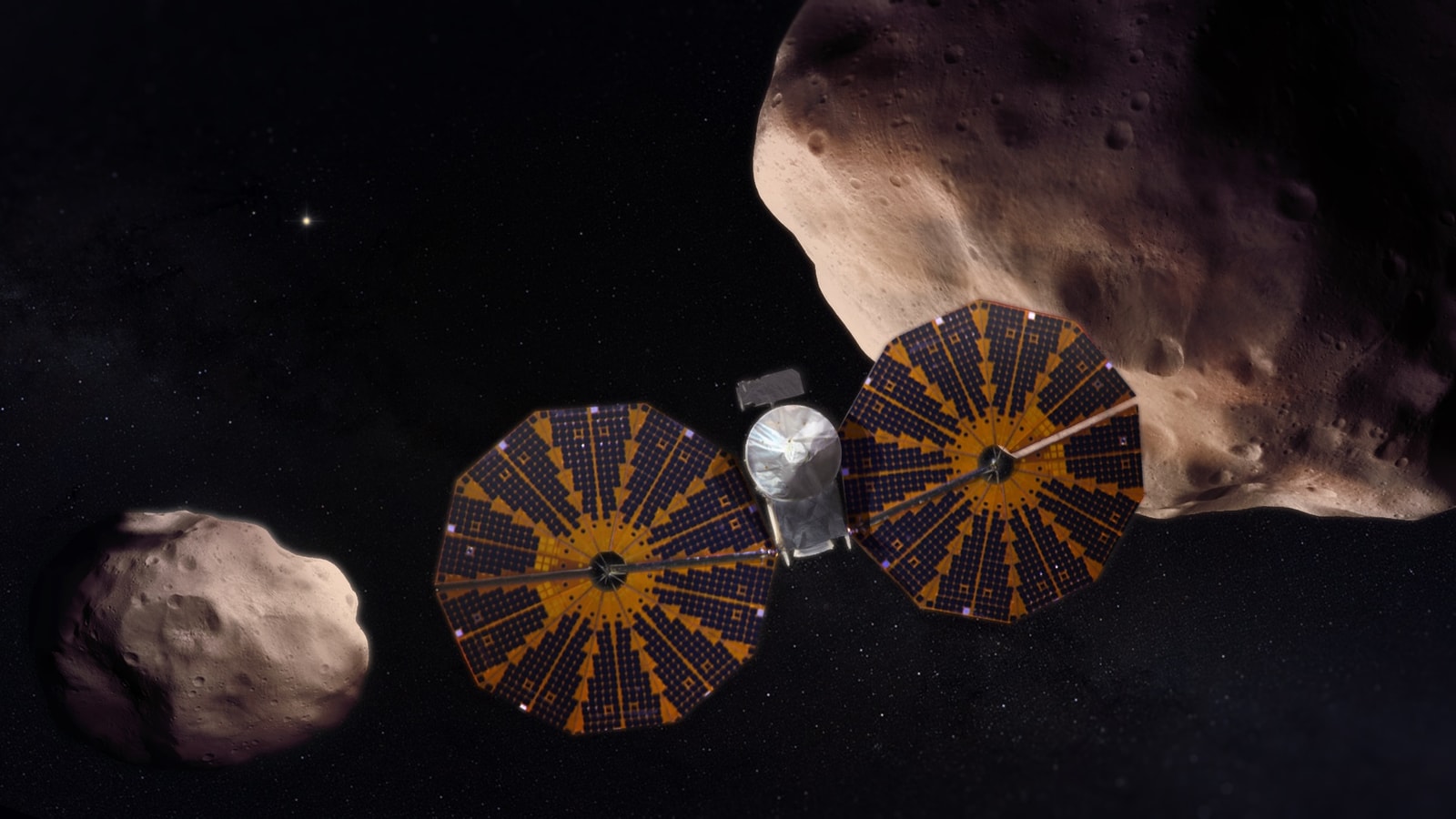 Planetoida sprzed 150 mln lat zadziwia wyglądem. Sonda Lucy właśnie ją sfotografowała