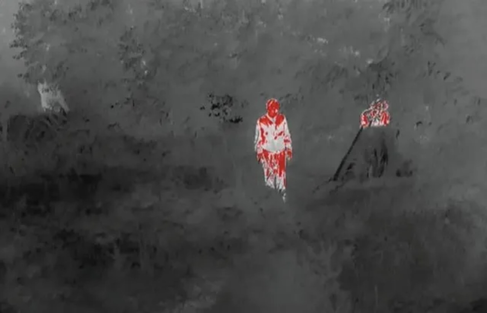 Żołnierz widoczny w termowizji
