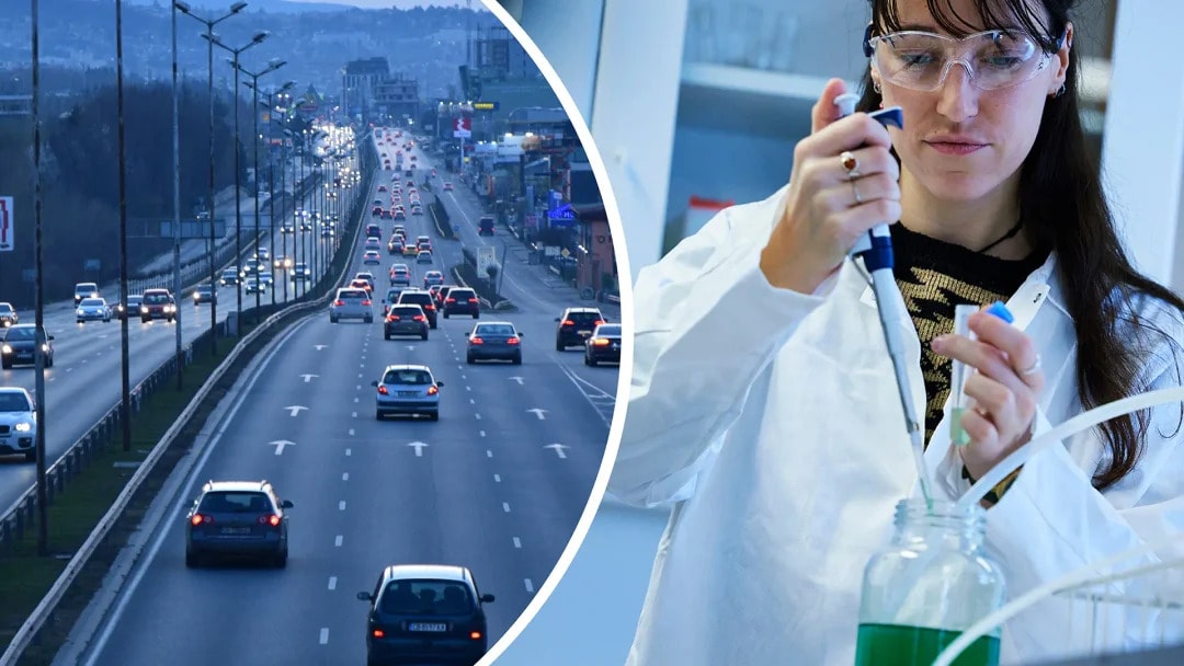 Po prawej Léa Rouquette, doktorantka, Wydział Chemii i Inżynierii Chemicznej / Fotograf: Henrik Sandsjö, chalmers.se, mat. prasowe
