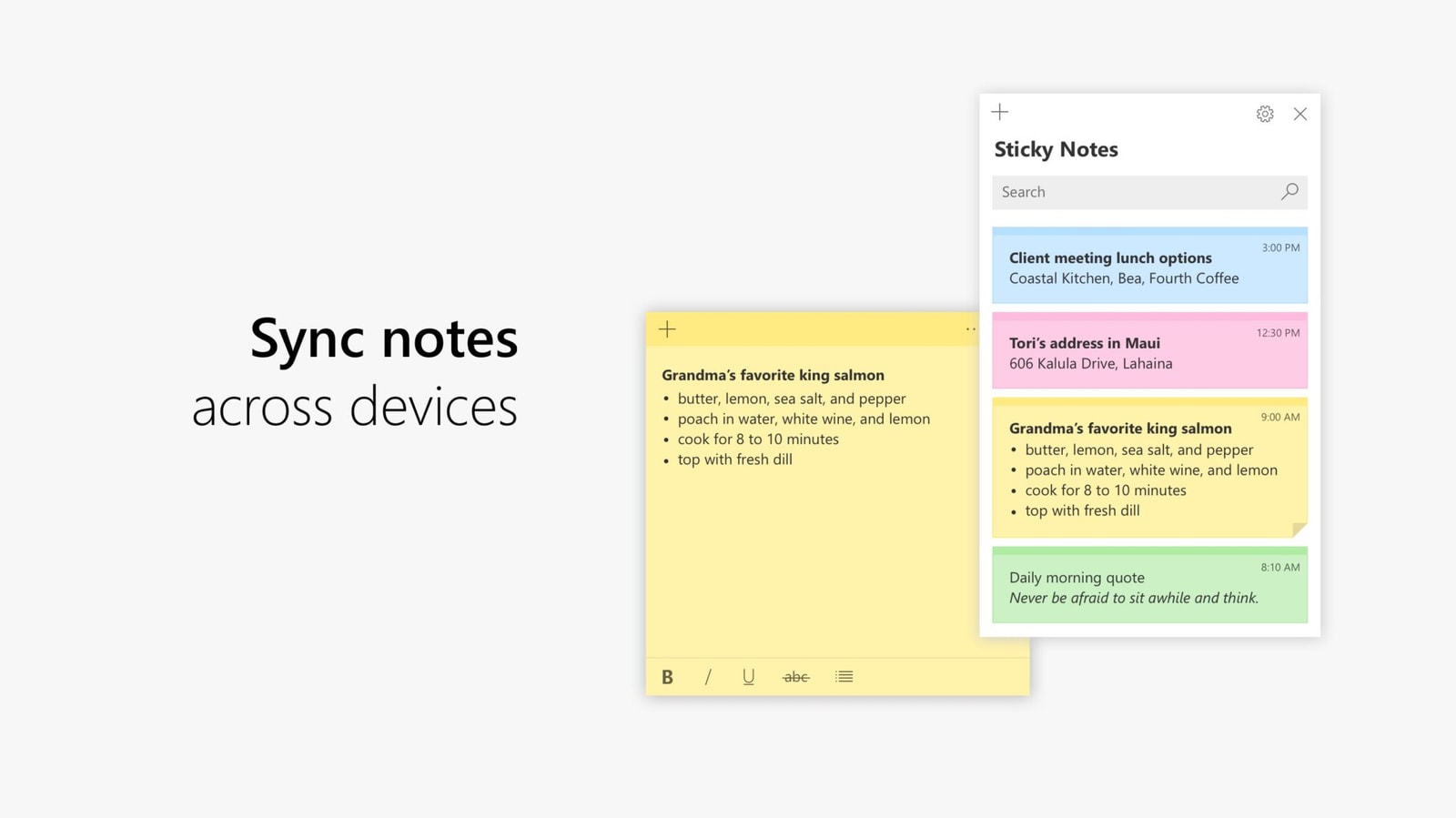 Sticky Notes