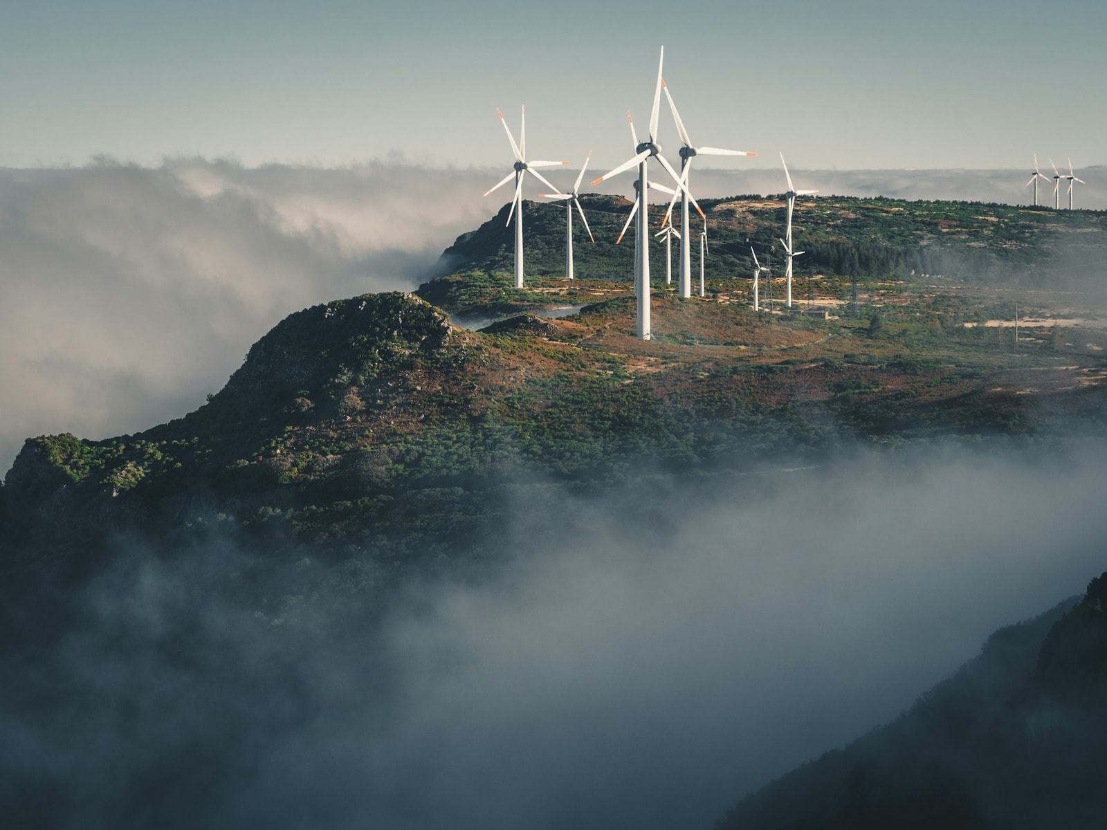 Turbiny wiatrowe &#8211; zdjęcie poglądowe /Fot. Unsplash
