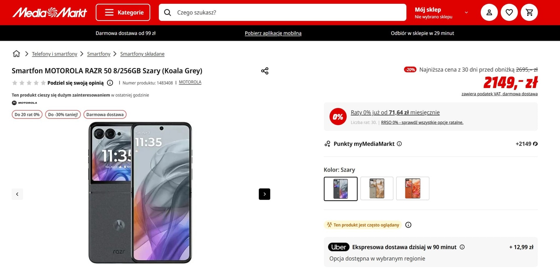 Android Days w Media Markt – Motorola Razr 50 w dobrej promocji