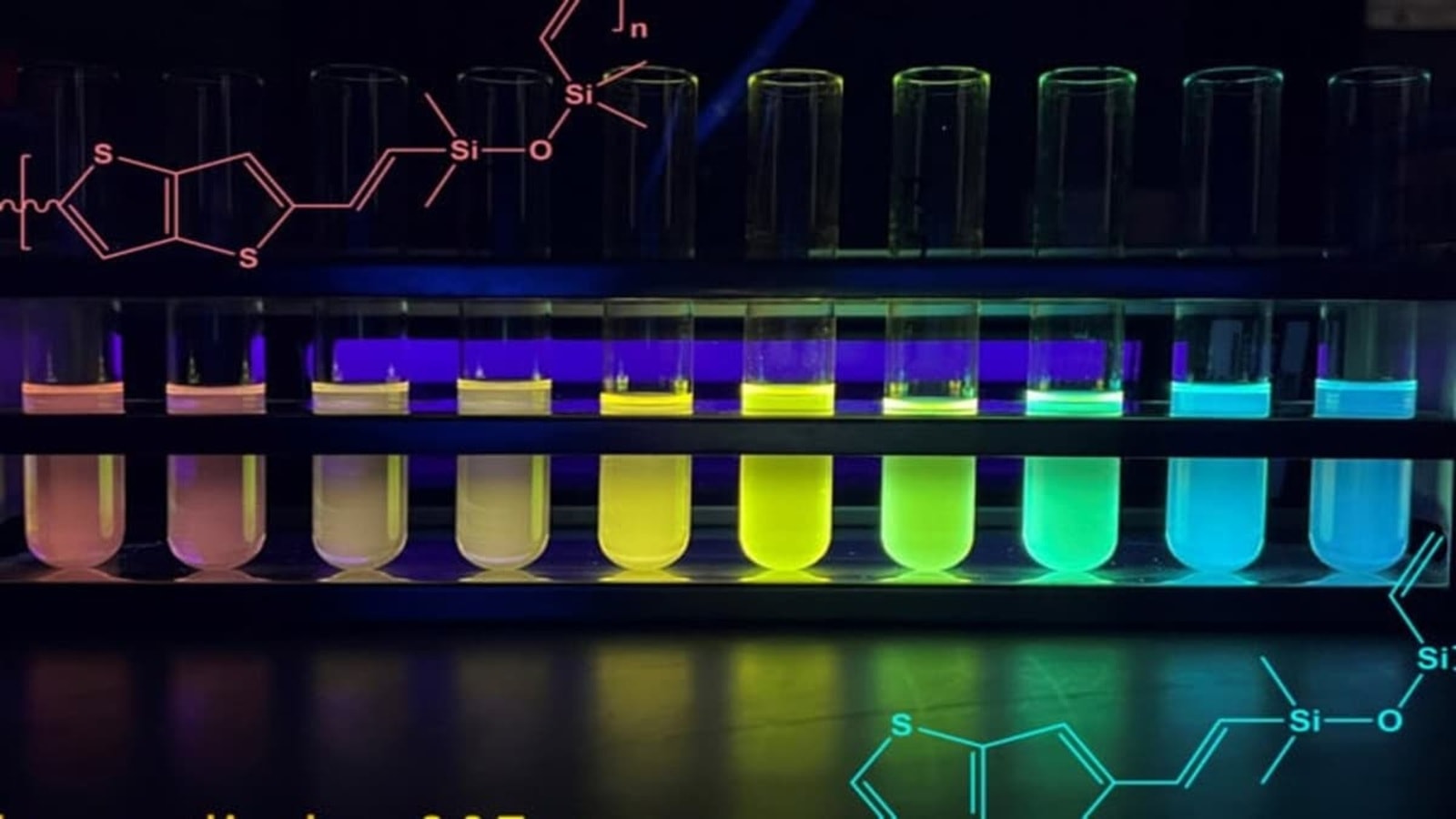 Tęcza w probówce. Naukowcy przypadkowo odkryli niezwykłe właściwości silikonu