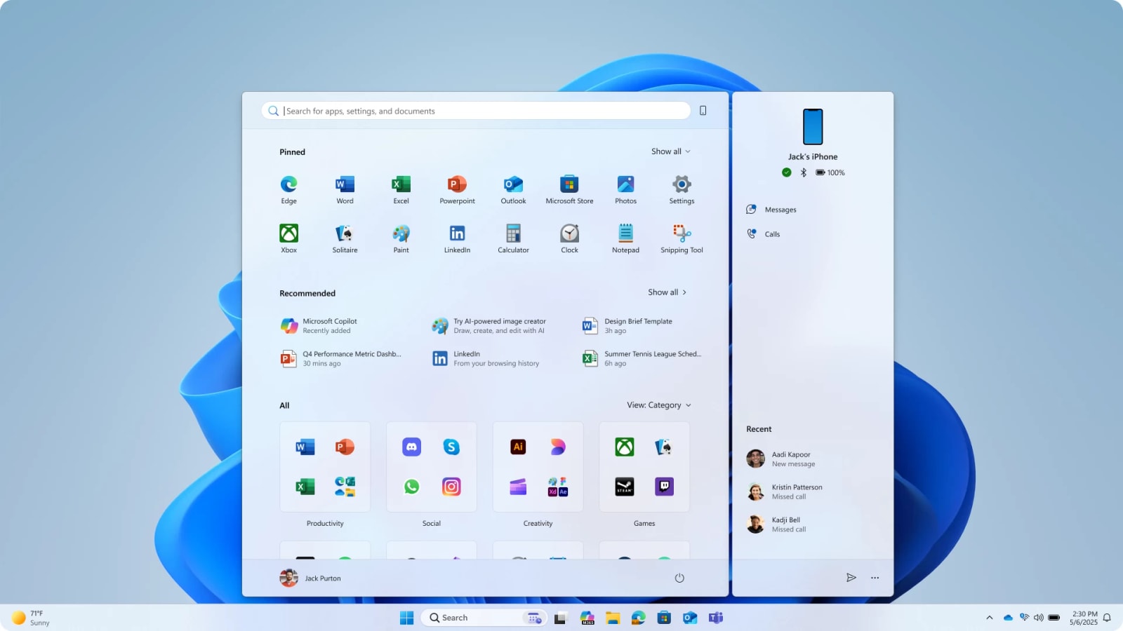 Windows 11 start