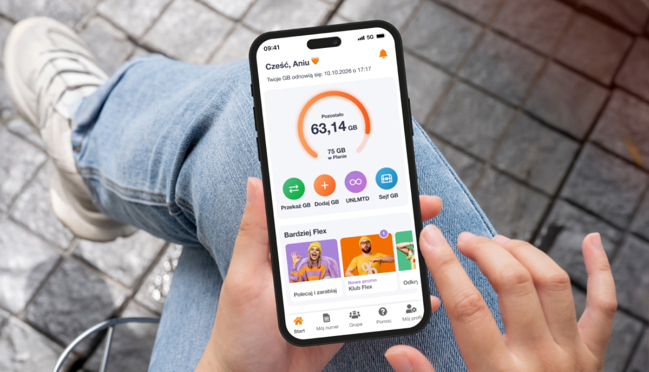 Orange Flex czyści aplikację, będzie łatwiej zarządzać kartami i numerami