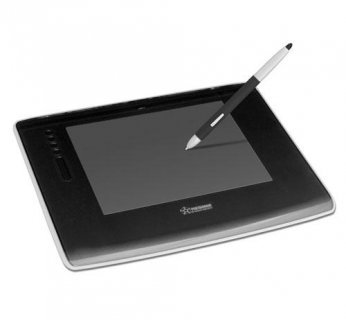 Powierzchnia tabletu 225 x 169 mm (większa niż format A5), wykrywając nachylenie piórka, pozwala odwzorować pracę takich narzędzi, jak airbrush i pędzel