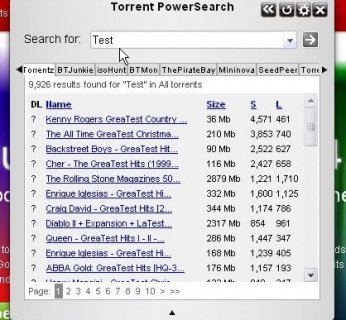 Torrent PowerSearch