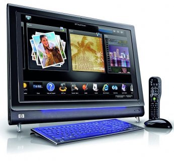 Sterowanie dotykowe idealnie pasuje do komputera, którego wszystkie komponenty są zamknięte w obudowie monitora – zwłaszcza jeśli wygląda on tak szykownie jak HP TouchSmart IQ800 (ok. 8000 zł).