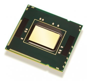 Intel Core i7. Tak wygląda procesor bez zamontowanej metalowej osłonki.
