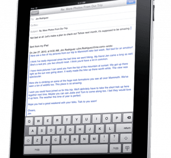 Apple iPad - e-mailowanie